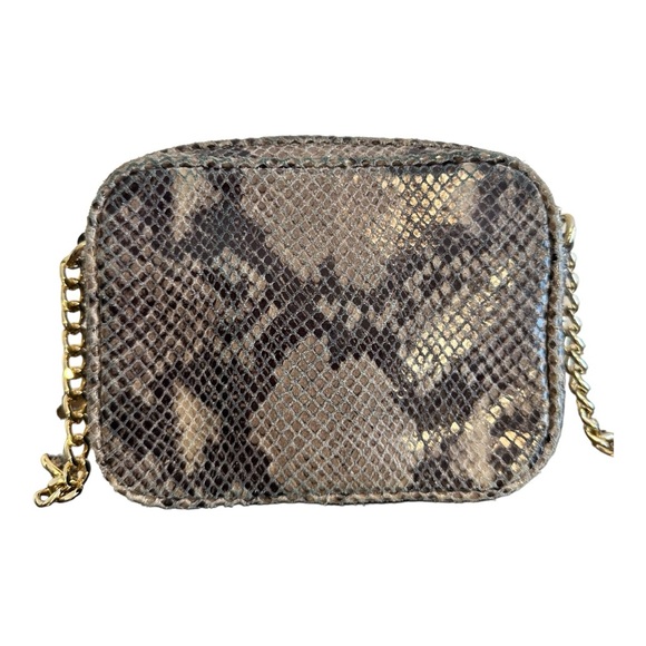 Michael Kors Mini Python Crossbody Hamilton Bag - Picture 2 of 10